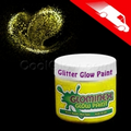 Glominex Glitter Glow Paint 4 Oz. Yellow Jars